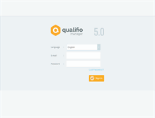 Tablet Screenshot of manager.qualifio.com